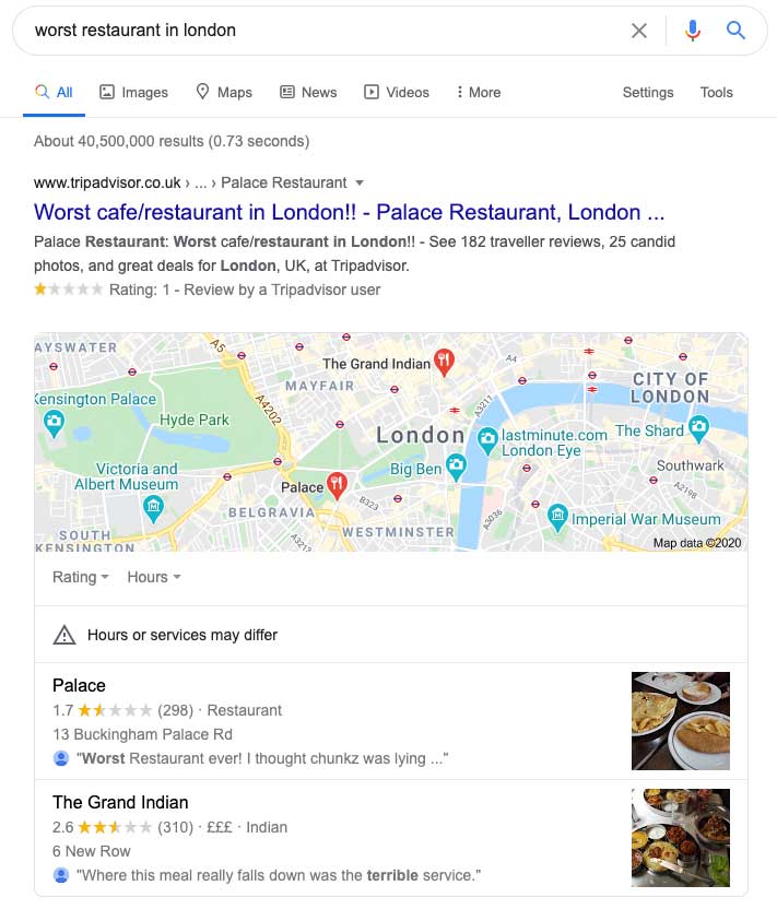 If you get bad Google reviews perhaps you should listen.